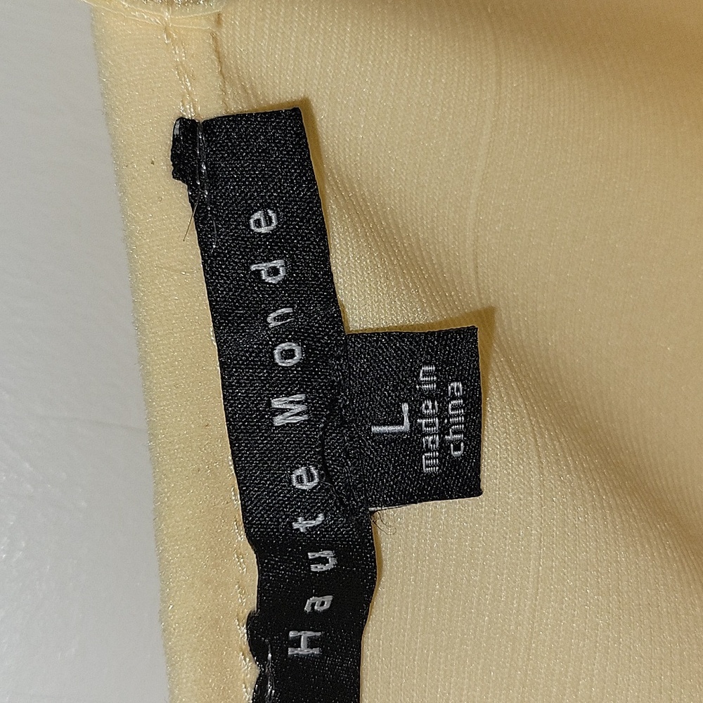 NWOT Haute Monde Yellow Spaghetti Strap Bandage Bodycon Dress🏖 - Picture 3 of 5